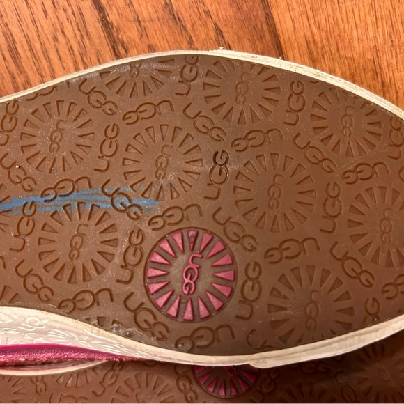 Ugg Laela Sparkles Pink Sequin Shoes Size 8 - Picture 6 of 7